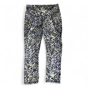 Bebe sport leopard capri pants